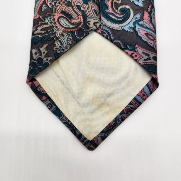Vintage Westchester Classics Men's Paisley Tie Necktie Pink Blue Gray - Picture 6 of 10
